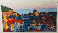 "VEDUTA DUBROVNIKA" 100x50cm Hiperrealizam - Tomas UNIKAT + CERTIFIKAT