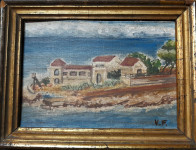 Vinko Foretić / V.F. / - ulje na kartonu