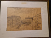 Vjekoslav Brešić - Britanac/ Mali plac - ugljen - 1959.god