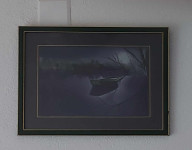 Vladimir Luketić, Čamac na Kupi, pastel