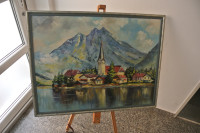 Vrhunsko ulje na platnu sa potpisom B.Frommelt,84x64cm,vrlo rijetko