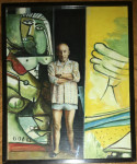 O. WEISS - Ulje na platnu - Pablo Picasso - 40x32cm