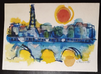 Povoljno! Željko Hrust - Pariz - Akvarel