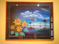 SLIKA ŽELJKO PLATIŠA ORIGINAL PASTELA SUNCOKRETI , BOŽJE OKO