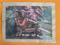 Žena odmara u naslonjaču