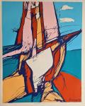 Zlatko Prica "Jedra" svilotisak serigrafija 100x70cm; iz 1978 godine;