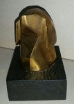 Zlatko Zlatić "Pas" skulptura brušena bronza 7x7x10cm