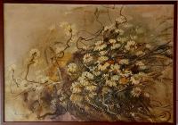 ZORICA TURKALJ, ulje na platnu, cvijeće " Ivančice" 73 x 103 cm