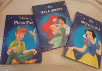 Disney slikovnice-Petar Pan ,Mala sirena,Snjeguljica