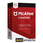 McAfee LiveSafe (neograničeno uređaja, 1 godina) - Antivirusi.hr