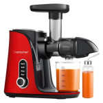 AMZCHEF GM3001-RD spori sokovnik – 150 W, crveni, hladno prešanje, tih