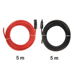 Solarni kabel 4mm² 2x5m, crni, crveni, MC4
