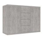 Komoda siva boja betona 88 x 30 x 65 cm od konstruiranog drva