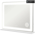 Ogledalo za šminkanje s LED rasvjetom, 80x60 cm, kozmetičko ogledalo s