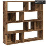 Ormarić za knjige/Paravan - Sobna pregrada staro drvo 105x24x102 cm -
