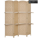 Sklopiva pregrada s 4 panela, 160 x 170 cm, sklopiva pregrada s 2 poli