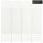 Sklopivi paravan s 4 panela, 160 x 170 cm, pregrada za sobu, pregradni