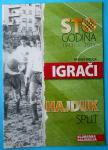 HAJDUK - IGRAČI ... Sto godina 1911-2011 stara nogometna brošura