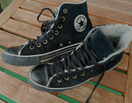 CONVERSE CRNE KOŽNE PATIKE TENISICE BR.44 ZIMA/ JESEN/ PROLJECE