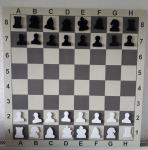 Demonstracijska ploča za šah s magnetnim figurama