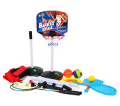 Sportski set 5u1, košarka, odbojka, badminton, frizbi, tenis