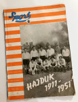 Časopis - Sport 6 1951 Hajduk jubilej 1911 1951 Dinamo proljetni prvak