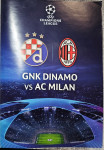Oficijelni UEFA program GNK Dinamo-AC Milan