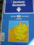 Sklopiva AUTO KARTA GERMANY 1:800.000, 23,5 x 13,5 cm,