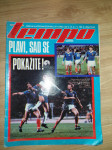 Časopis Tempo br. 1022 1985 g. Poster Nog.reprezentacija Jugoslavija