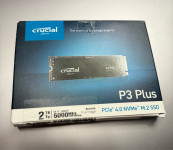 SSD M2 Crucial P3 Plus 2TB Novo zapakirano garancija CT2000P3PSSD8