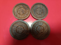 4 stara drvena podmetač za čaše!