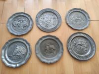 6 olovnih ukrasnih tanjura za zid