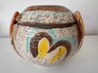 Fohr Keramik Art Deco kuglasta vaza, 30-e/40-e, Bauhaus