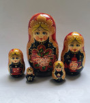 BABUŠKE set od 5 komda Matrjoška ruska trad. igracka