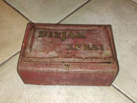 Bizjak, stara limena ambalažna kutija