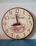 Cafe Parisen - vintage zidni sat iz 1970-tih godina.