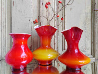 Dizajnerske vaze, Fabrika stakla Prokuplje, YU