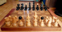 Vintage drveni šah 42 x 42