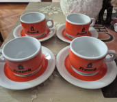 Franck vintage 4 šalice sa tanjurićem za kavu