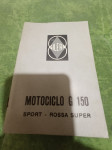 Gilera motociclo G 150, originalna knjižica za održavanje