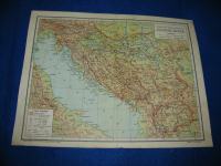 Karta FNR-Jugoslavije 1950 god. 26 x 20 cm.