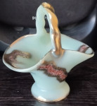 keramička zelena košarica iz 1950.godine