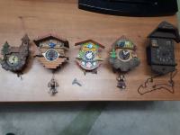 Kolekcija malih starih zidnih satova - kukavica