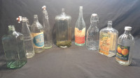 Komplet od 9 starih boca iz 1930-1950-tih godina