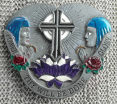 Kopča za pojas, Sveti križ, molitva, moć, slava Bogu, dizajn zmaja