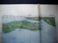 KORČULA - STARA KARTA war office 1943.