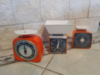 Lot od 3  space age kuhinjske vage
