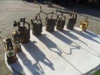 lot starih rudarskih lampi-zamjene za starine