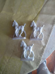Lot od tri stare keramicke figurice poni