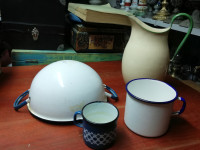 Lot vintage emajliranog posuđa Emi Celje 4 kom.